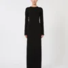 Robe en fil de viscose, noir Robe en fil de viscose, noir