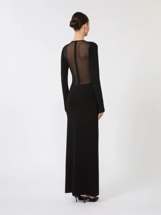 Robe en fil de viscose, noir Robe en fil de viscose, noir