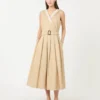 Robe en gabardine déperlante, beige Robe en gabardine déperlante, beige