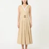 Robe en gabardine déperlante, beige Robe en gabardine déperlante, beige