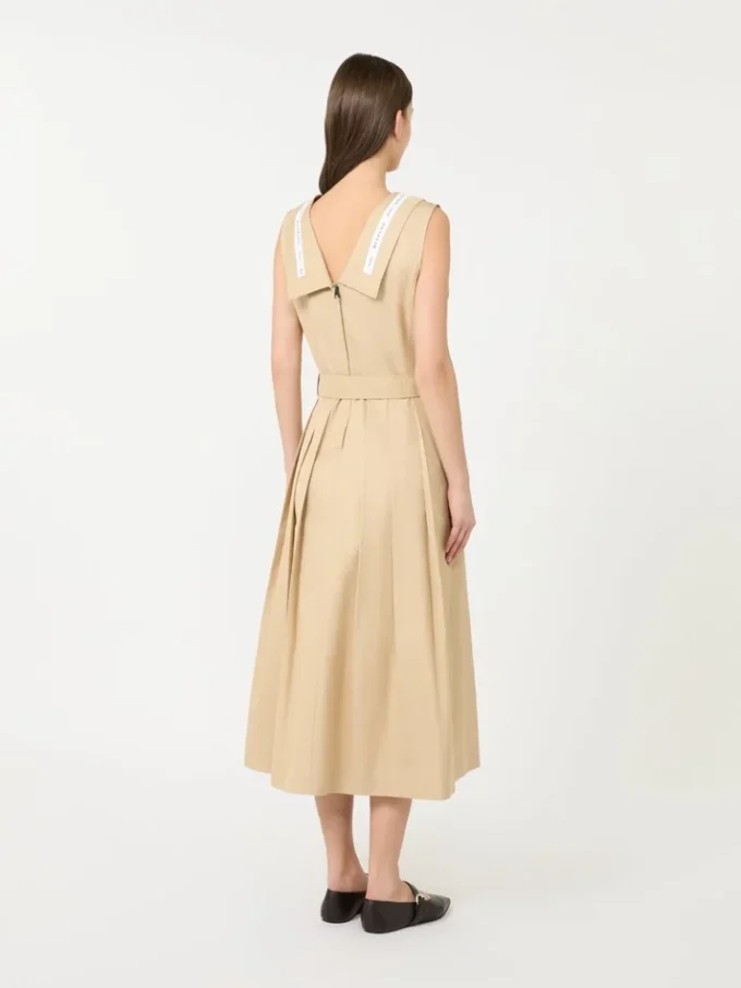Robe en gabardine déperlante, beige Robe en gabardine déperlante, beige
