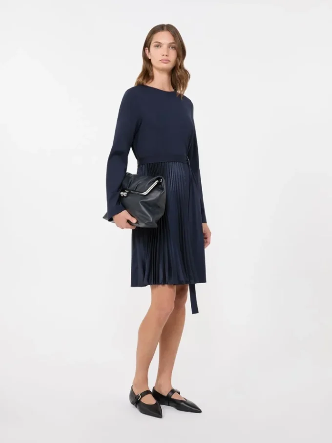 Robe en jersey Milano-knit, bleu marine Robe en jersey Milano-knit, bleu marine