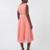 Robe en mousseline plissée, rose Robe en mousseline plissée, rose