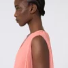 Robe en mousseline plissée, rose Robe en mousseline plissée, rose