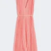 Robe en mousseline plissée, rose Robe en mousseline plissée, rose