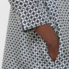 Robe en soie imprimée, bleu nuit Robe en soie imprimée, bleu nuit
