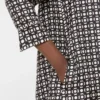 Robe en soie imprimée, noire Robe en soie imprimée, noire