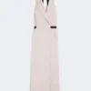 Robe en toile de laine et coton, beige Robe en toile de laine et coton, beige