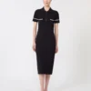 Robe fourreau en viscose stretch, bleu marine Robe fourreau en viscose stretch, bleu marine