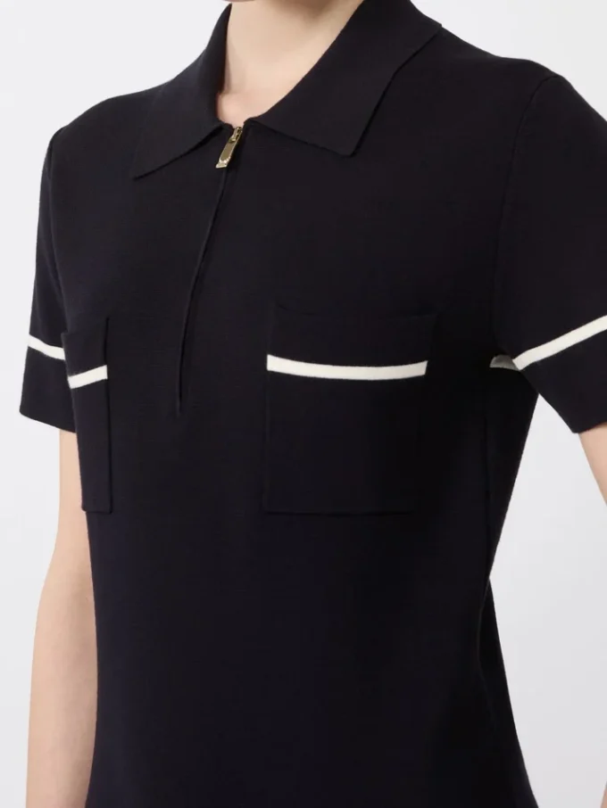 Robe fourreau en viscose stretch, bleu marine Robe fourreau en viscose stretch, bleu marine