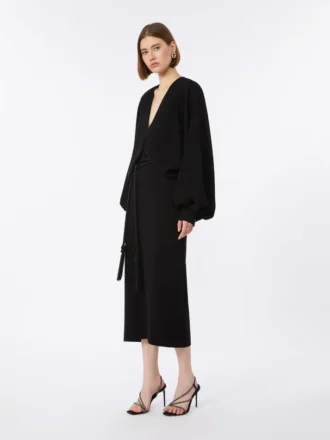 Robe légère en cady, noir