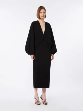 Robe légère en cady, noir