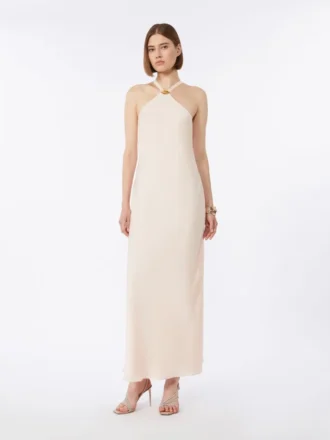 Robe légère en satin, beige-rose