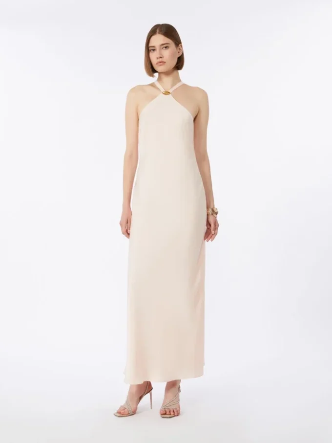 Robe légère en satin, beige-rose Robe légère en satin, beige-rose