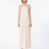 Robe légère en satin, beige-rose Robe légère en satin, beige-rose