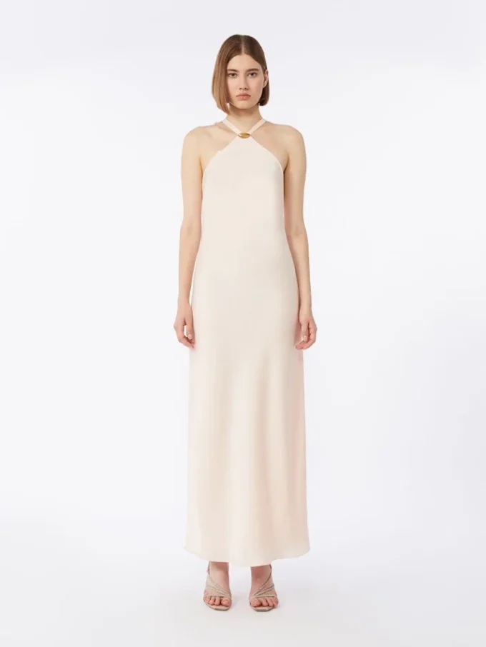 Robe légère en satin, beige-rose Robe légère en satin, beige-rose