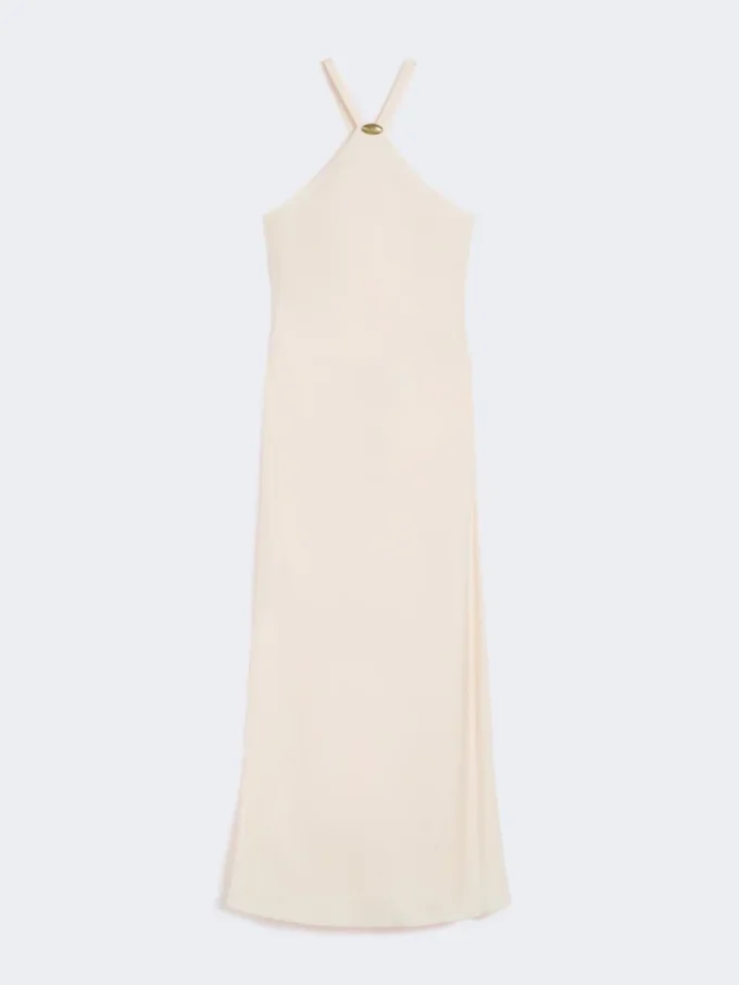 Robe légère en satin, beige-rose Robe légère en satin, beige-rose