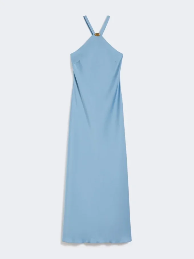 Robe légère en satin, bleu clair Robe légère en satin, bleu clair