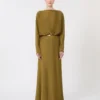 Robe légère en satin, kaki Robe légère en satin, kaki