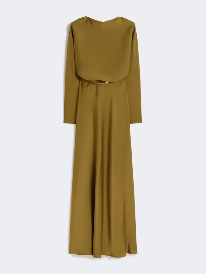 Robe légère en satin, kaki Robe légère en satin, kaki