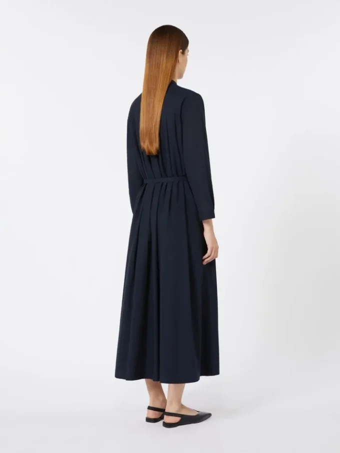 Robe longue en voile de coton, bleu outremer Robe longue en voile de coton, bleu outremer