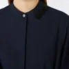 Robe longue en voile de coton, bleu outremer Robe longue en voile de coton, bleu outremer