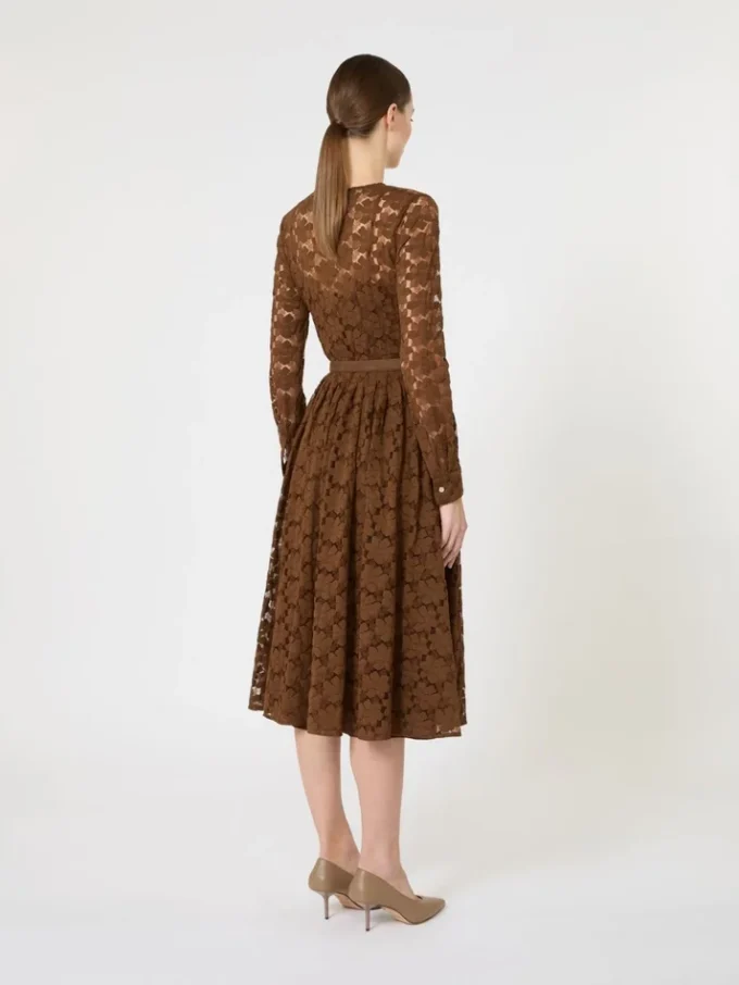 Robe midi en tulle, couleur chocolat Robe midi en tulle, couleur chocolat
