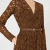 Robe midi en tulle, couleur chocolat Robe midi en tulle, couleur chocolat