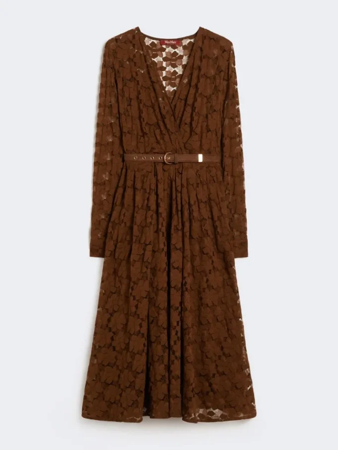 Robe midi en tulle, couleur chocolat Robe midi en tulle, couleur chocolat