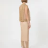 Robe sans manches en jersey avec cristaux, couleur camel Robe sans manches en jersey avec cristaux, couleur camel