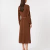 Robe évasée en cady, chocolat Robe évasée en cady, chocolat