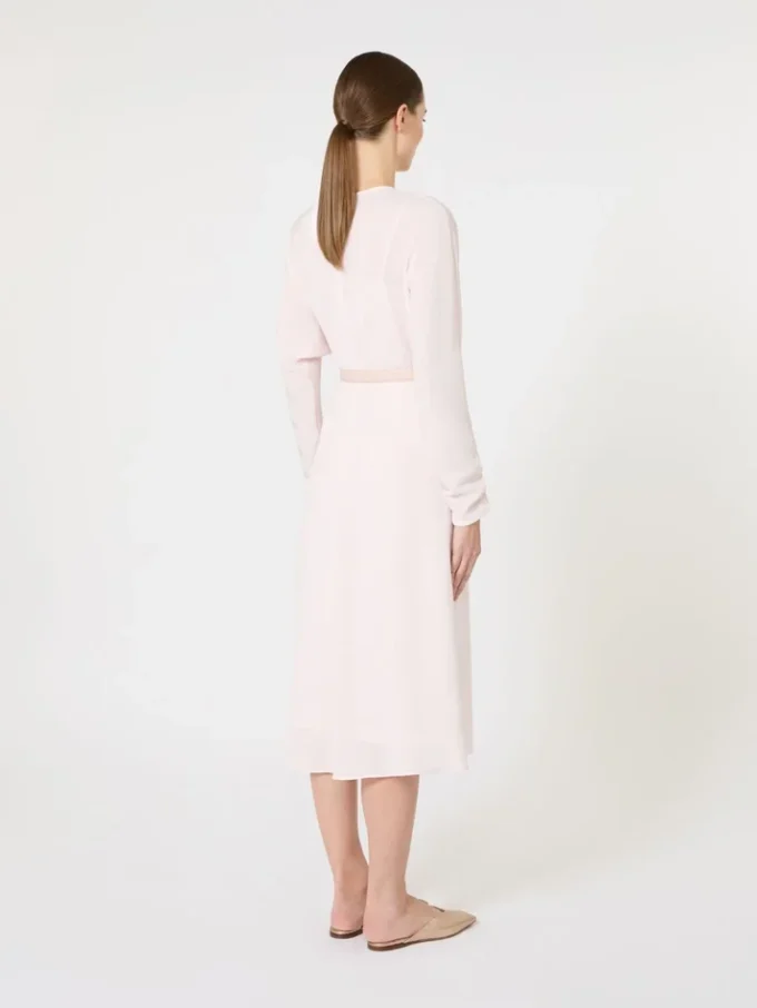 Robe évasée en cady, rose Robe évasée en cady, rose