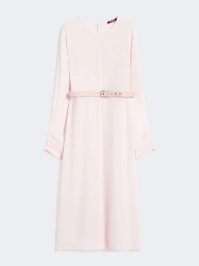 Robe évasée en cady, rose Robe évasée en cady, rose