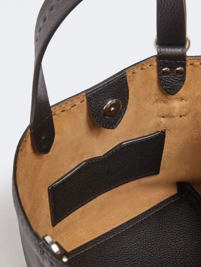 Sac Archetipo en cuir extra-petit, noir