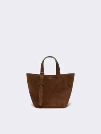 Sac Archetipo extra-petit en cuir refendu, marron foncé