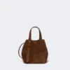 Sac Archetipo extra-petit en cuir refendu, marron foncé Sac Archetipo extra-petit en cuir refendu, marron foncé