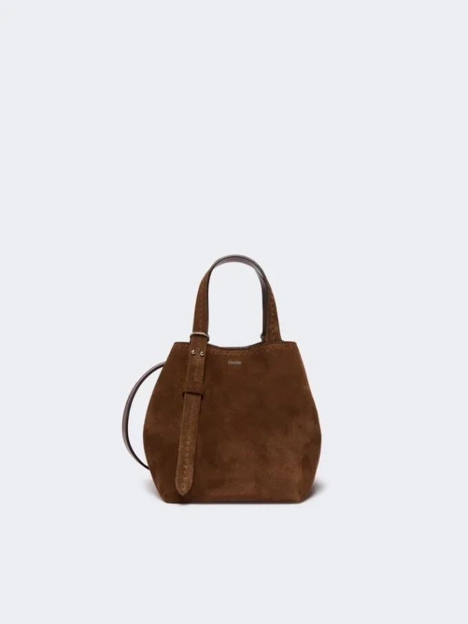 Sac Archetipo extra-petit en cuir refendu, marron foncé Sac Archetipo extra-petit en cuir refendu, marron foncé