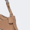 Sac à bandoulière en cuir de taille moyenne, marron Sac à bandoulière en cuir de taille moyenne, marron
