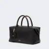 Sac bolero moyen en cuir naturel, noir