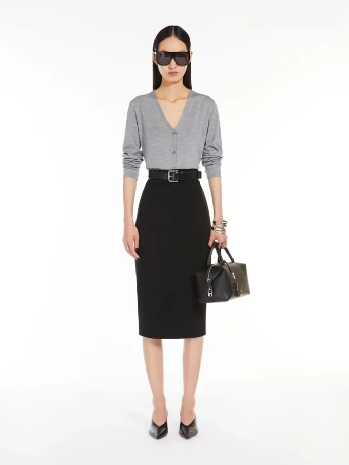 Sac bolero moyen en cuir naturel, noir