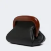 Sac Bouba en cuir, taille moyenne, noir Sac Bouba en cuir, taille moyenne, noir