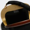 Sac Bouba en cuir, taille moyenne, noir Sac Bouba en cuir, taille moyenne, noir