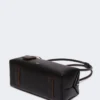 Sac bowler en cuir naturel, noir Sac bowler en cuir naturel, noir