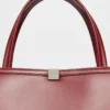Sac cabas en cuir, bordeaux