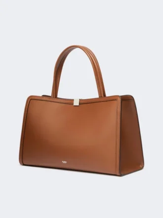 Sac cabas en cuir, couleur tabac