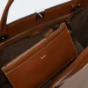 Sac cabas en cuir, couleur tabac