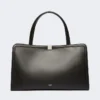 Sac cabas en cuir, noir