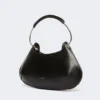 Sac Caju en cuir de taille moyenne, noir