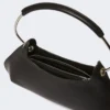 Sac Caju en cuir de taille moyenne, noir