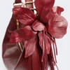 Sac hobo en cuir nappa, bordeaux Sac hobo en cuir nappa, bordeaux